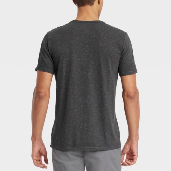 Men's Short Sleeve Henley T-Shirt - Picture 3 of 4